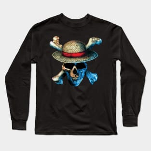 One Piece Straw Hat Long Sleeve T-Shirt